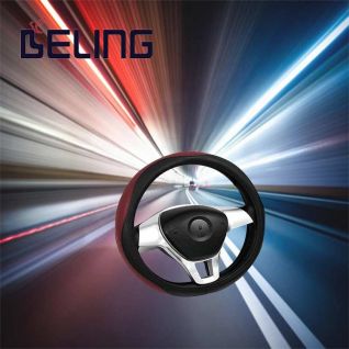 Universal anti skid PU leather steering wheel cover with hump 